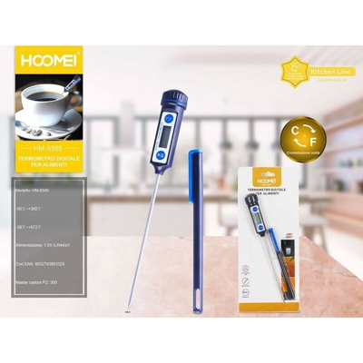 Hoomei - Termometro digitale con custodia per la sonda HM-6505
