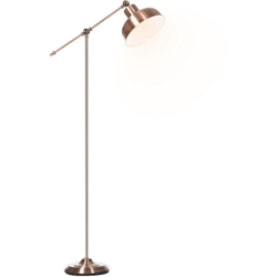 HOMCOM 148cm Lampada da Terra con Paralume Regolabile Base Rotonda Interruttore a Pedale en oferta