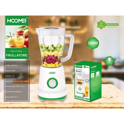 Hoomei - Frullatore 1.5 litri 500W HM-6725G
