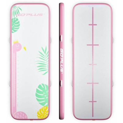 Costway - Tappetino Gonfiabile per Ginnastica con Pompa, Resistente Tappetino Gonfiabile per Esercizi, 300 x 100 x 10 cm, 3 Modelli di Disegno a