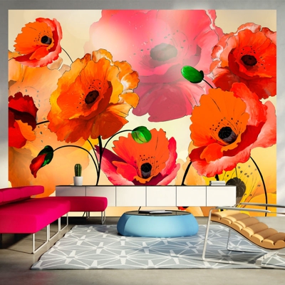 Fotomurale Papaveri di velluto cm 250x193 Artgeist