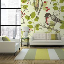 Fotomurale Motivo vintage con gigli ed cm 250x193 Artgeist en oferta