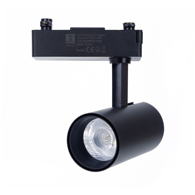 Aigostar - Faretto Led 10W per binario trifase Bianco Freddo 6500K colore nero
