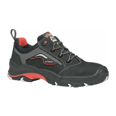 U.POWER Scarpa di sicurezza EN ISO 20345 ESD S3 SRC SRC Master size 39 Nubuck nero/rosso - U-POWER