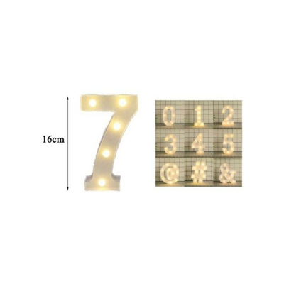 Lettere dell'alfabeto e Numeri LED 16 cm | 7 - SESAMALL