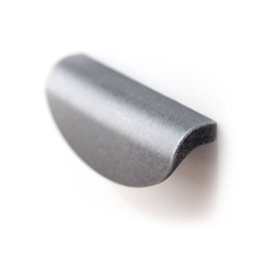 Maniglia ricurva effetto alluminio 105x37x22mm - 077 Grip - POLIDEAS