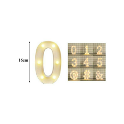 Lettere dell'alfabeto e Numeri LED 16 cm | ZERO - SESAMALL características
