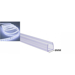 10x Profili in plastica 1 Metro senza Copertura in Plastica per strip led strisce da 8 mm - UNIVERSO en oferta