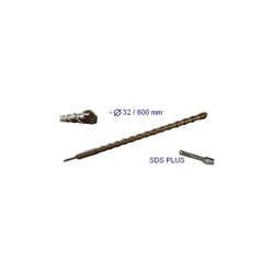 Grecoshop - Punta gigante a doppia elica attacco SDS Plus 600x32mm precio