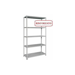 Scaffale rinforzato 5 ripiani piani acciaio metallo 40 x 80 x h 200 cm - PRO.METAL características