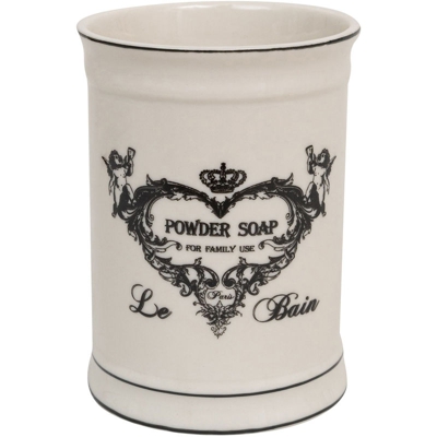 Contenitore Multifunzione in porcellana Bagno Spazzolino Creme Trucchi - BISCOTTINI