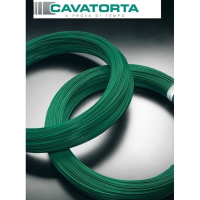 Filo plastificato verde n 10 1,8 mm x 25 kg cavatorta legature recinzione