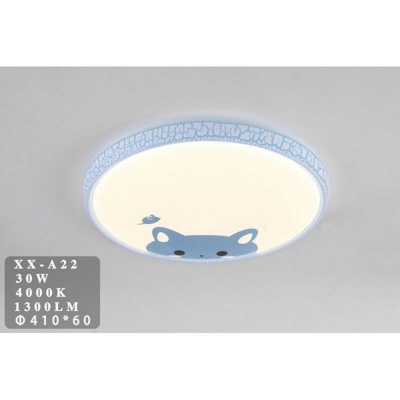 Plafoniera LED 30W Cameretta Bimbo Bimba vari colori 41x60 | Azzurro - MILLE LUCCIOLE