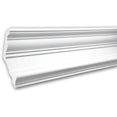 Profhome Decor - Cornice soffitto parete 150132F Profhome modanatura cornice flessibile modanatura tipo stucco stile neoclassico bianco 2 m