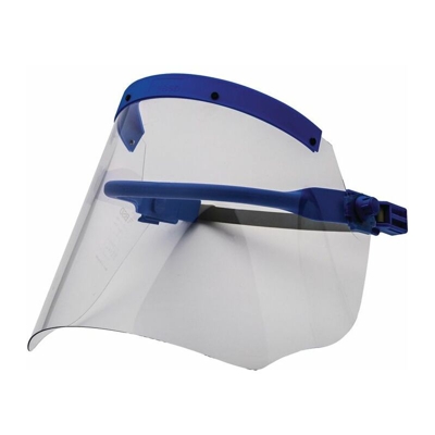 Scudo di protezione per elettricista cristallino, con porta casco 460x200mm - Voss