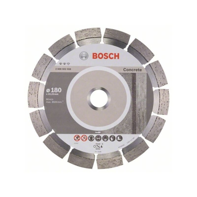 Bosch Lama da taglio diamantata Expert for Concrete, 180 x 22,23 x 2,4 x 12 mm