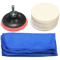 Insma - Tampone per lucidatura vetro parabrezza da 3 pollici + dispositivo di rimozione graffi adattatore trapano M10 precio