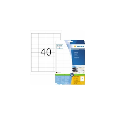 HERMA Etichetta HERMA PREMIUM 4357 48,5x25,4mm sk bianco 1.000 pz/confezione.