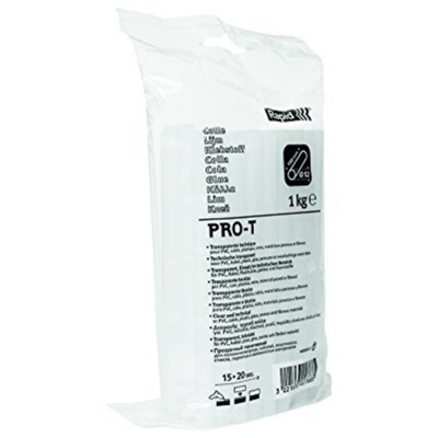 Rapid 40302768, Polacchi Colla A, Pro-T Trasparente, Ø12Mm, Lunghezza 190 Millimetri, 1Kg