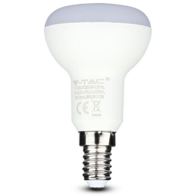 V-TAC PRO VT-250 Lampadina led bulb reflector chip samsung 6W E14 R50 bianco naturale 4000K - SKU 139