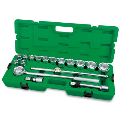 GCAI1701 SERIE 17 PEZZI BUSSOLE E ACCESSORI DA 3/4' CR-V - Toptul