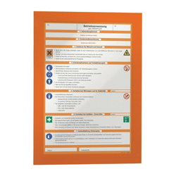 DURABLE Telaio magnetico DIN A4 arancione autoadesivo posteriore 2 pz/VE en oferta