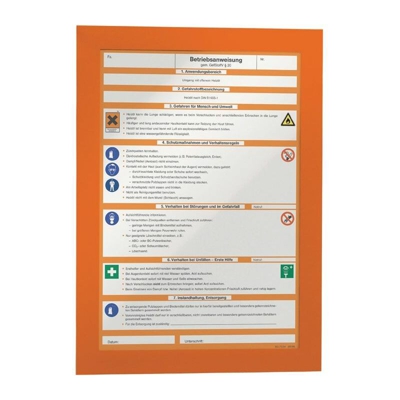 DURABLE Telaio magnetico DIN A4 arancione autoadesivo posteriore 2 pz/VE