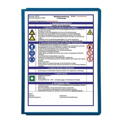 DURABLE Pannello display DINA4 rosso con cornice profilo 5pz/VE