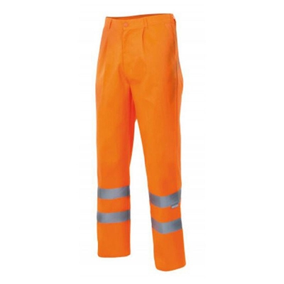 Pantalone lavoro Velilla alta visibilita' cargo multitasche foderato rifrangente XL
