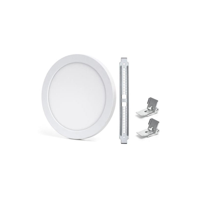 Plafoniera Led Slim 18W Cornice Bianca Applique Tondo temperatura colore regolabile - AIGOSTAR