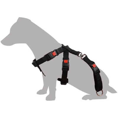 FLAMINGO Pettorina di Sicurezza per Auto Taglia S 35-50cm Nera 1032109