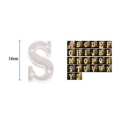 Lettere dell'alfabeto e Numeri LED 16 cm | S - SESAMALL