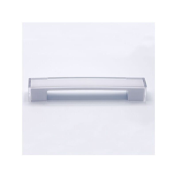 Maniglia squadrata bicolore trasparente e bianca 205x30x30mm - 306 Soul - POLIDEAS en oferta