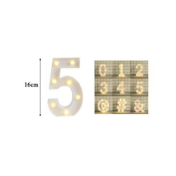 Lettere dell'alfabeto e Numeri LED 16 cm | 5 - SESAMALL precio