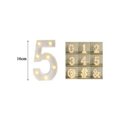 Lettere dell'alfabeto e Numeri LED 16 cm | 5 - SESAMALL