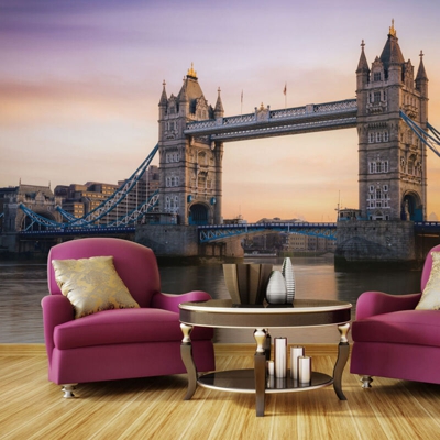 Fotomurale Alba sopra la Tower Bridge cm 250x193 Artgeist