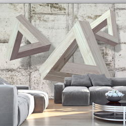 Fotomurale Grey Trio cm 250x175 Artgeist precio