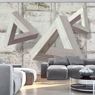 Fotomurale Grey Trio cm 250x175 Artgeist
