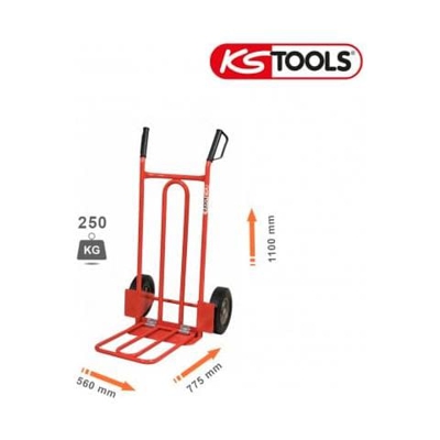 Carrello Ks Tools Ruote Piene Gonfiabili - 775x560x1100mm - 160.0229