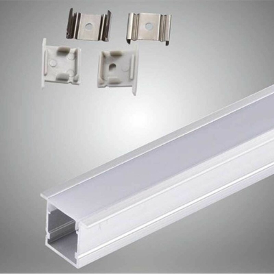 10x Profili in alluminio 2 Metri Cubic XL a Filo con Copertura in Plastica Opaca Bianca per strip led strisce - UNIVERSO