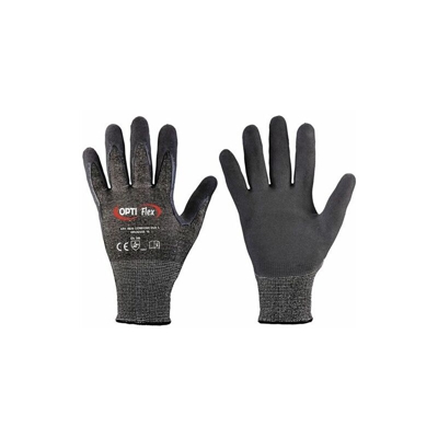 OPTIFLEX Guanto taglio Comfort Cut 5 Gr.9 nero misto/nero EN 388 Cat.II 12 PA