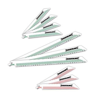 Silverline Set di 10 lame per sega a sciabola 10 pz
