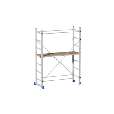 Trabattello h 2.1 Alluminio con Ruote Scala Mobile Ponteggio Bricolage Pittura - BRICOSHOP24