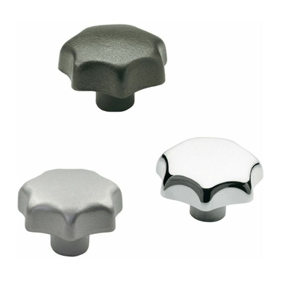 GANTER GRIFF Impugnatura a stella DIN 6336 con boccola filettata Ku.d1 25mm d2 M 5mm