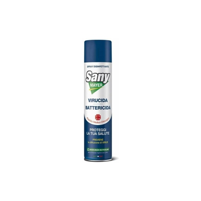 12x Spray Disinfettante Igienizzante Virus, Batteri, Funghi'SANYMAYER' 400 ml| Spray Sanificante Dell'Aria, Aspirapolvere, Condizionatore,