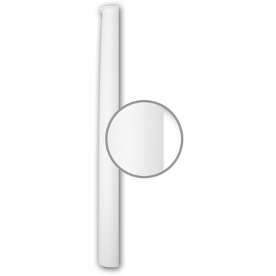 Mezzo fusto 116020 Profhome colonna elemento decorativo stile neoclassico bianco - PROFHOME DECOR