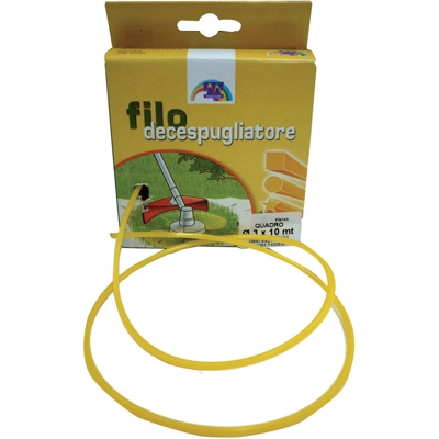 Filo Nylon Quadro X Decespugl. Mm.3,0 X 50Mt. - - SENZA MARCA/GENERICO -