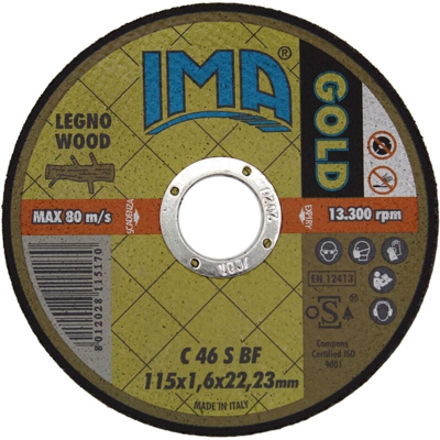 Ima Minidisco X Legno "Gold" Piano 115X1,6X22