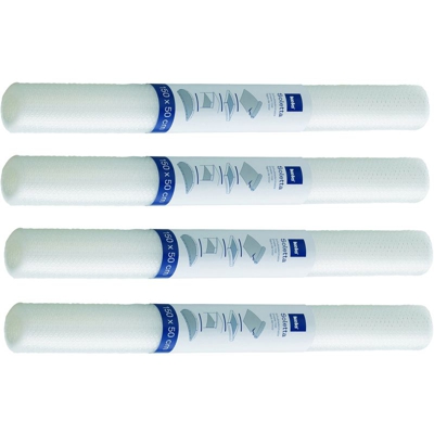 390166 set di tappetini antiscivolo, 4 pezzi, Ritagliabili, per cassetti e ripiani, 150 x 50 cm, Soletta, trasparente - Kela