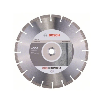 Bosch Lama da taglio diamantata standard per calcestruzzo, 300 x 22,23 x 3,1 x 10 mm